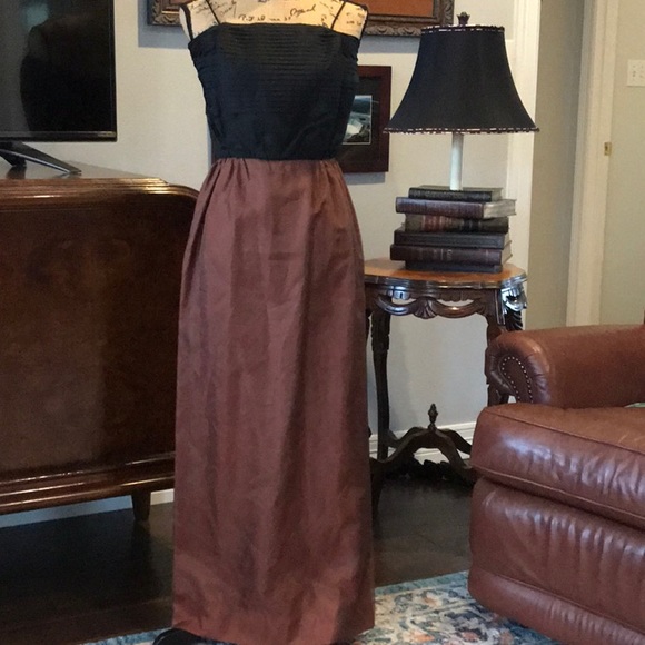 Vintage Silk Evening Dress - Picture 1 of 6